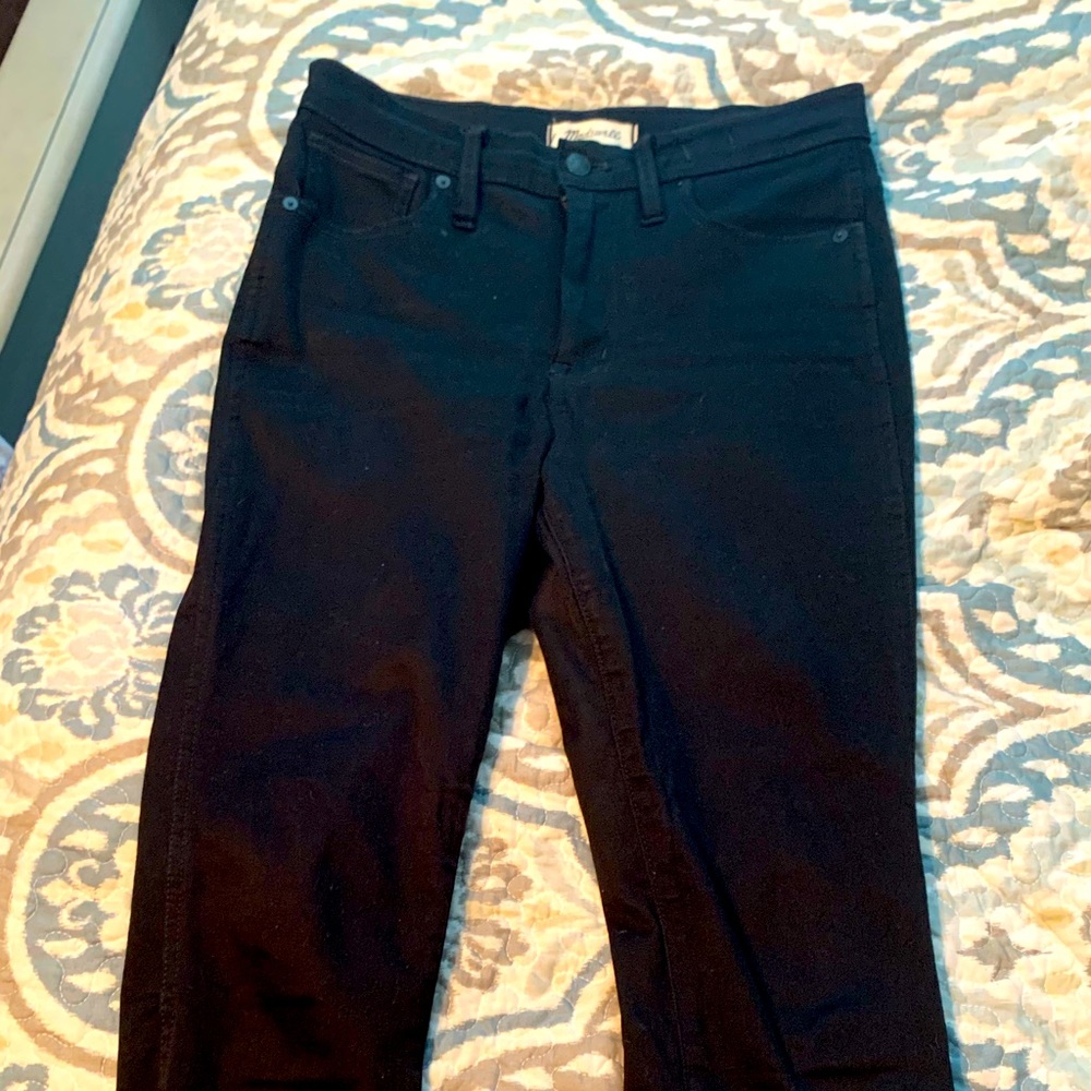 Madewell Black high rise skinny jeans size 27